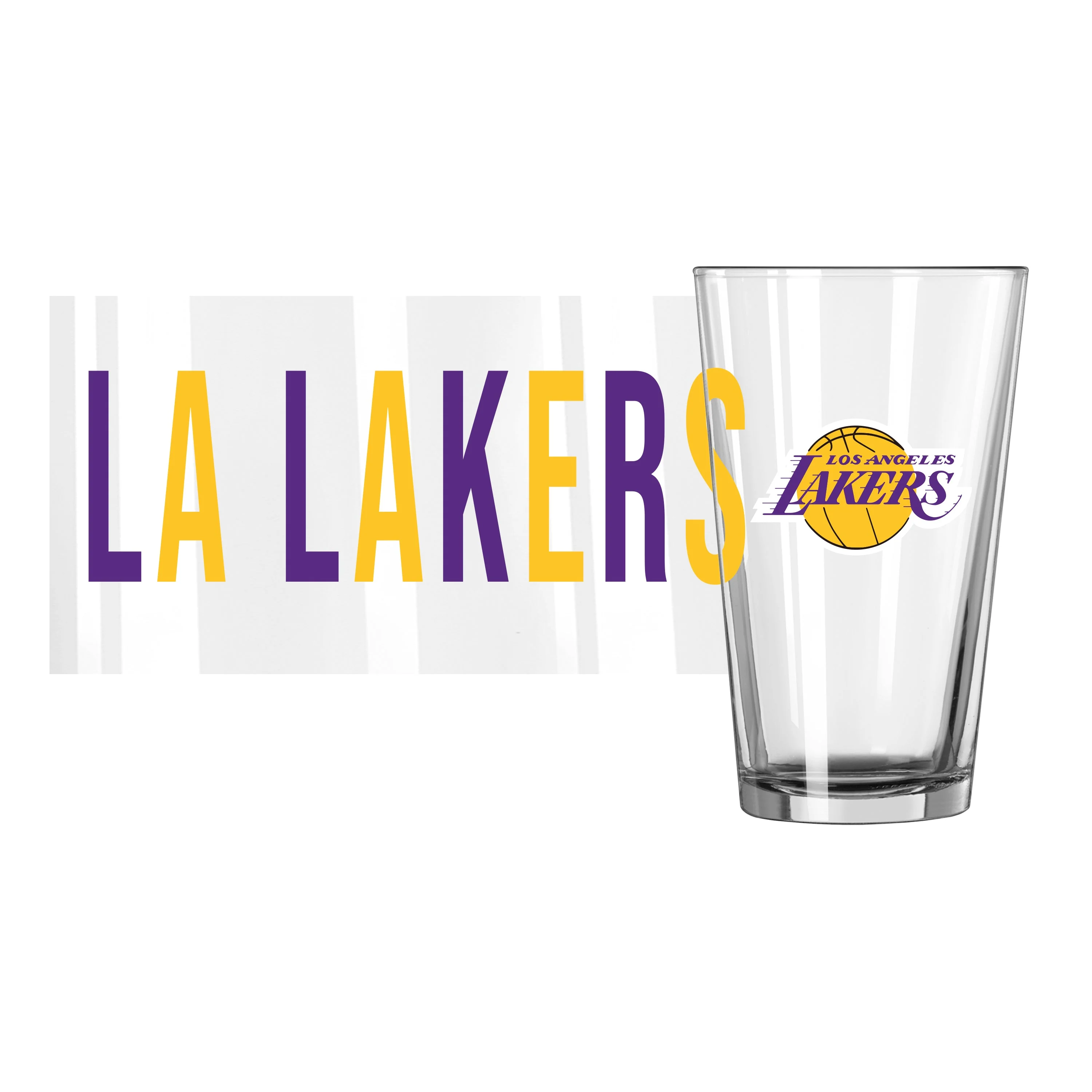Los Angeles Lakers 16oz Overtime Pint Glass - Image 2