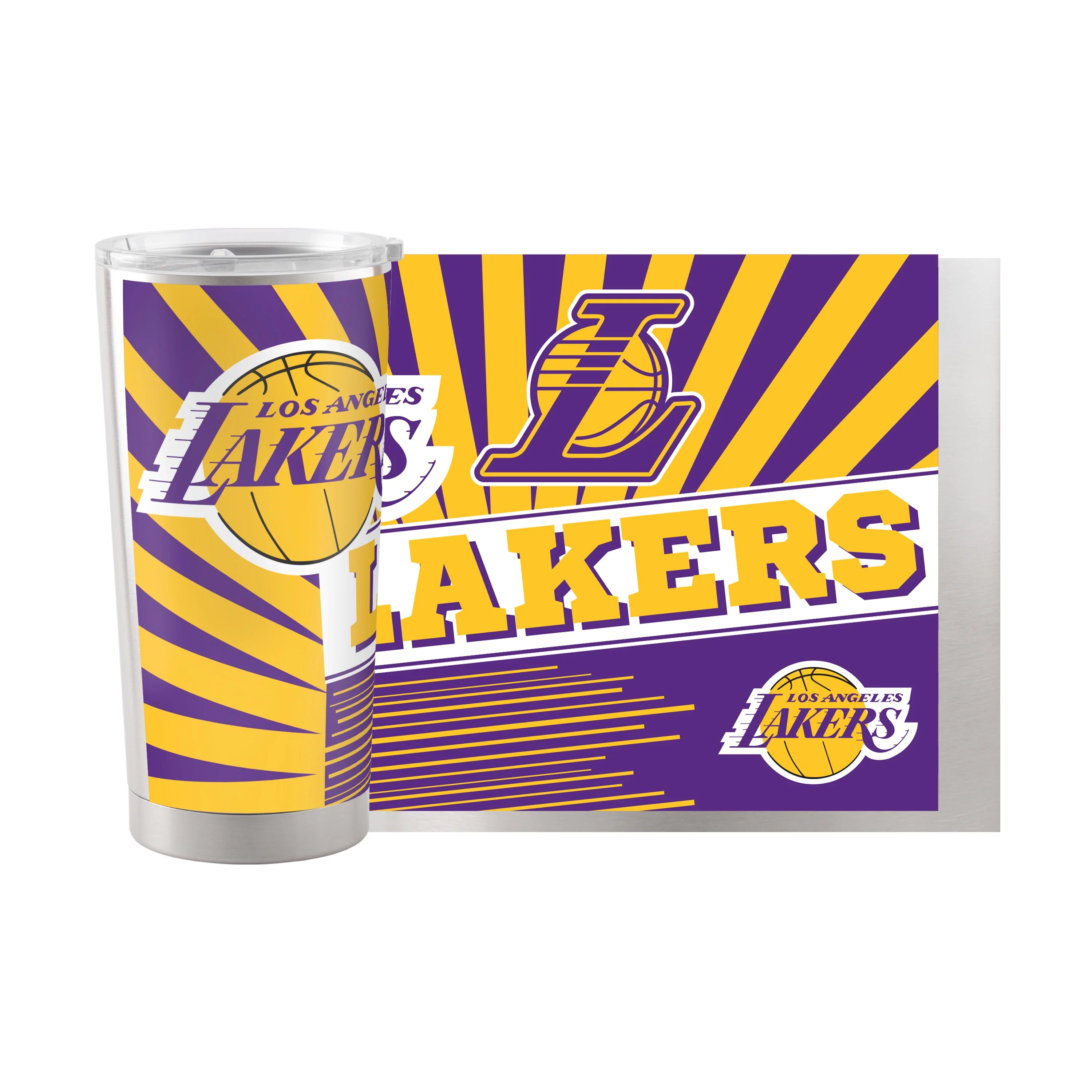 Los Angeles Lakers 20oz Mascot Stainless Steel Tumbler - Image 2