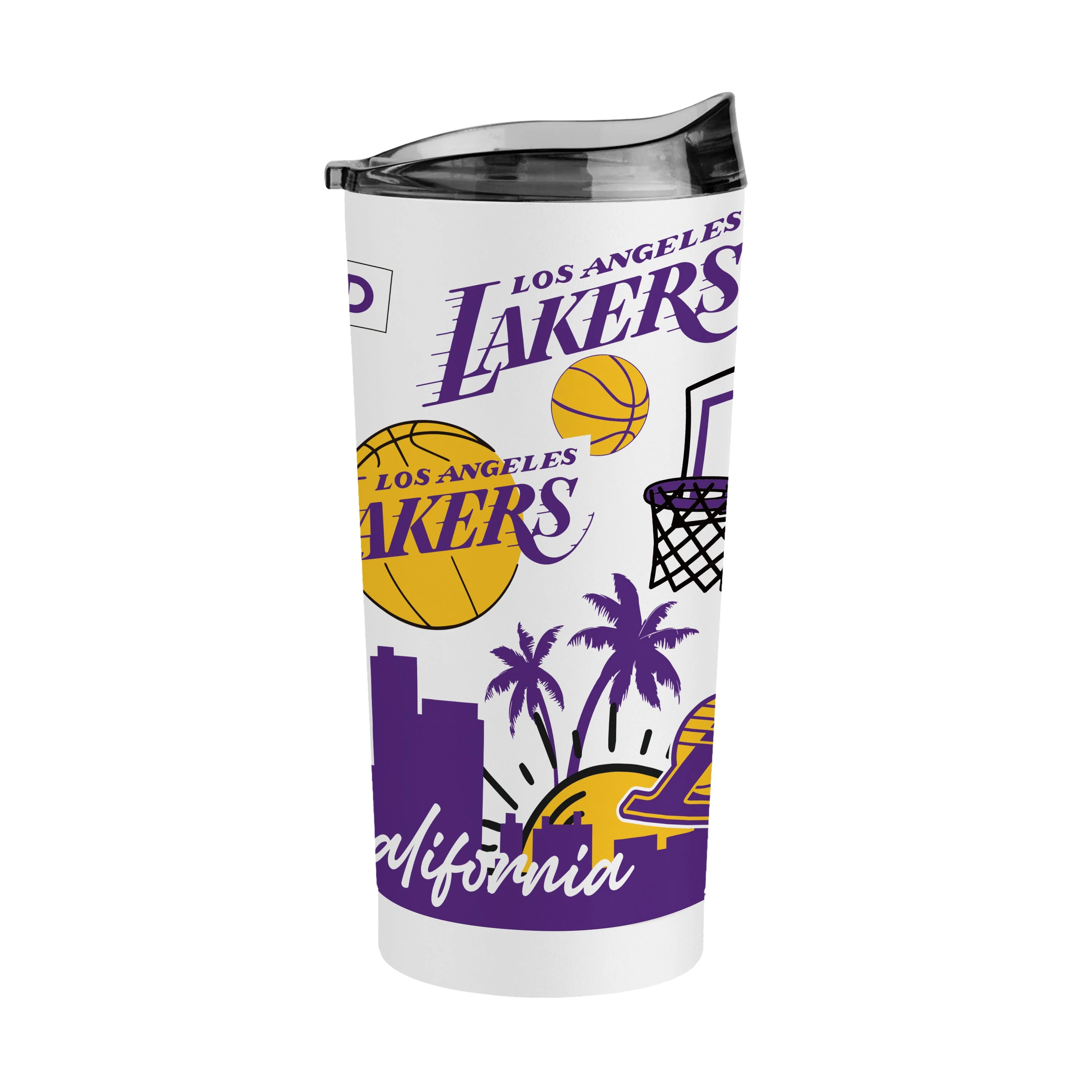 Los Angeles Lakers 20oz Native Powder Coat Tumbler - Image 2