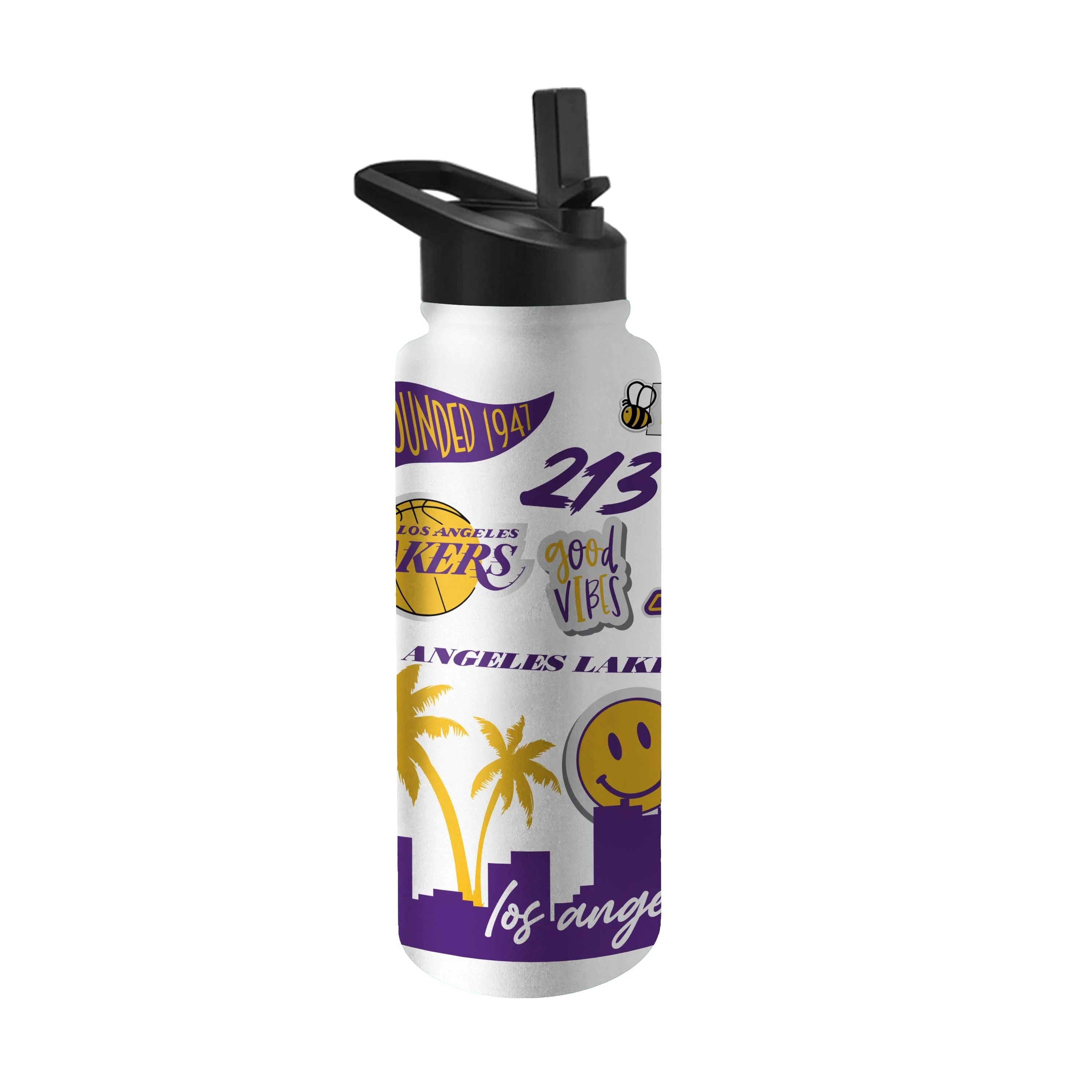 Los Angeles Lakers 34oz Native Quencher Bottle - Image 2
