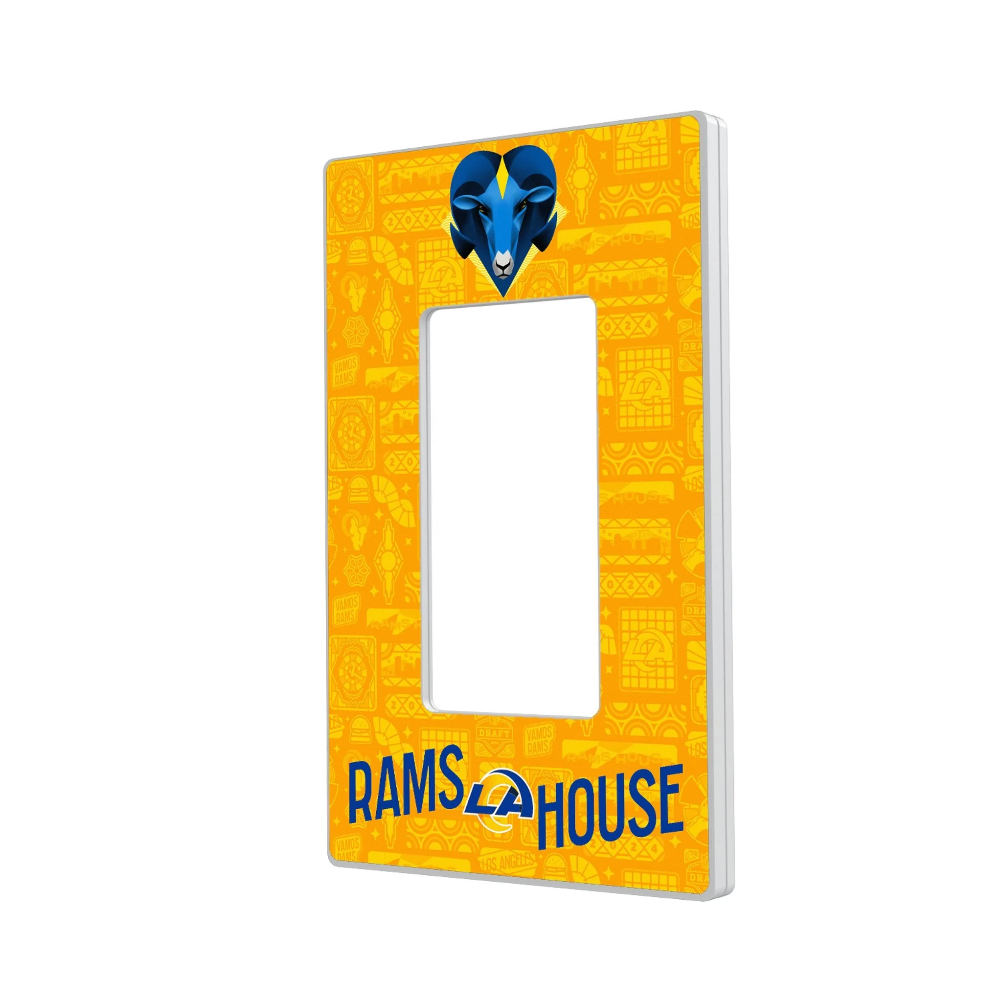 Los Angeles Rams 2024 Illustrated Limited Edition Hidden-Screw Light Switch Plate - Image 2