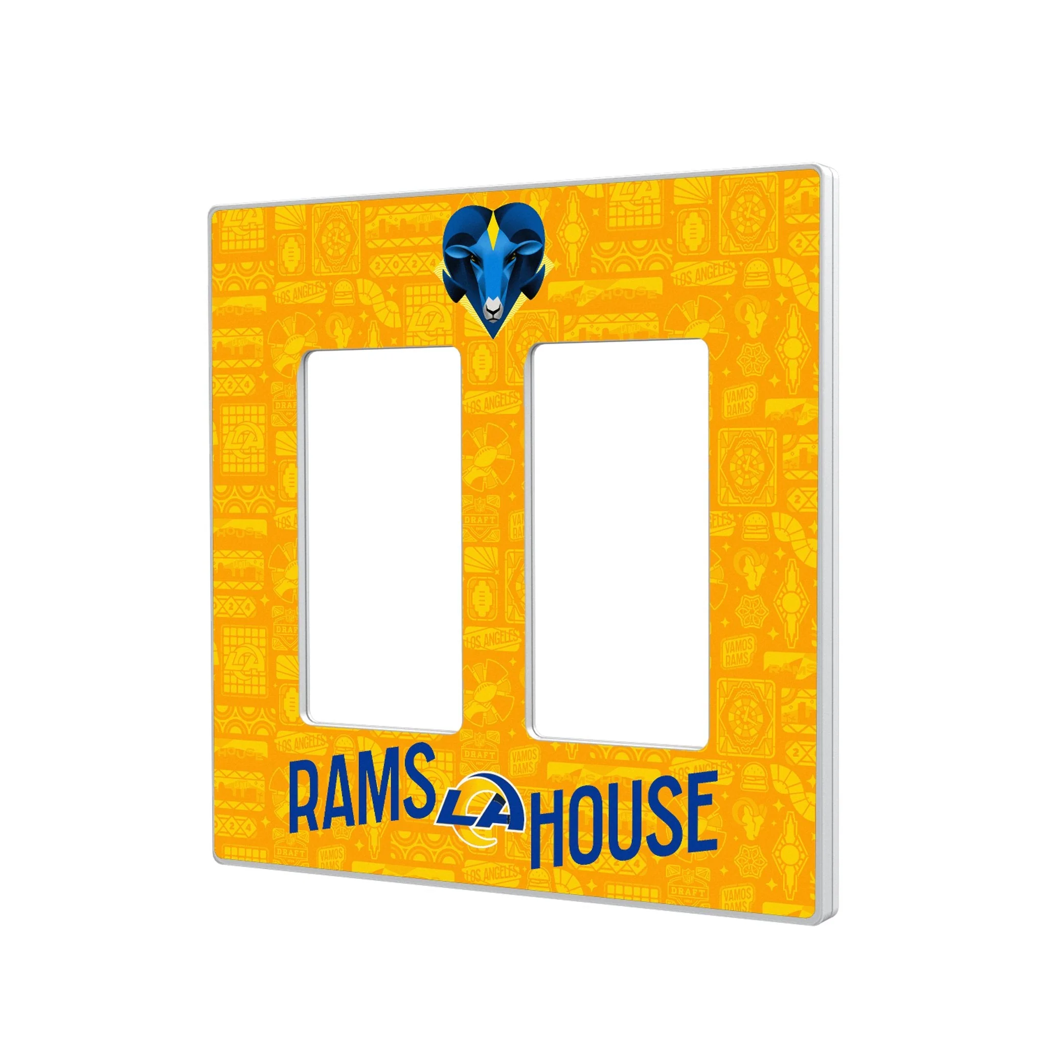 Los Angeles Rams 2024 Illustrated Limited Edition Hidden-Screw Light Switch Plate - Image 4