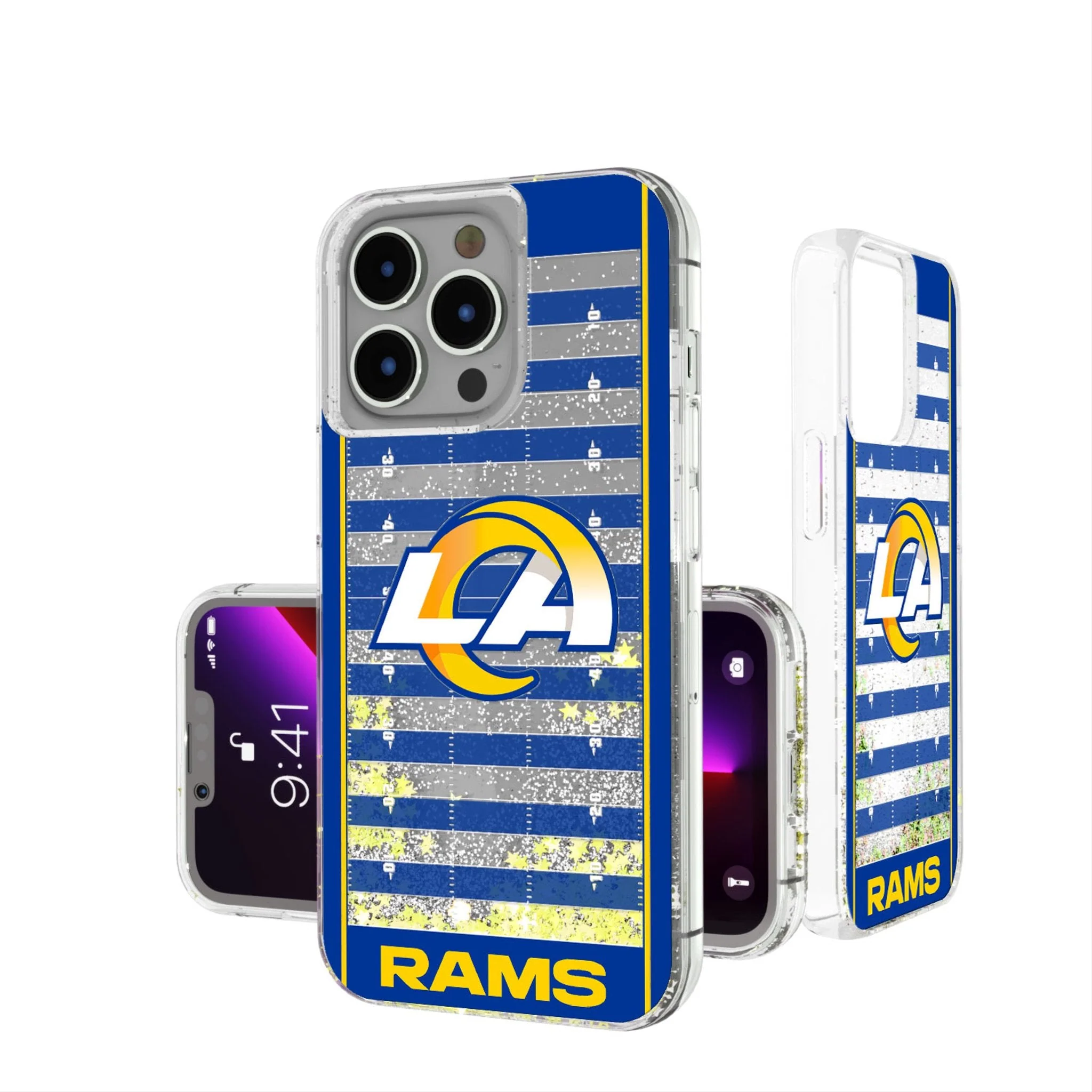 Los Angeles Rams Field Glitter Phone Case