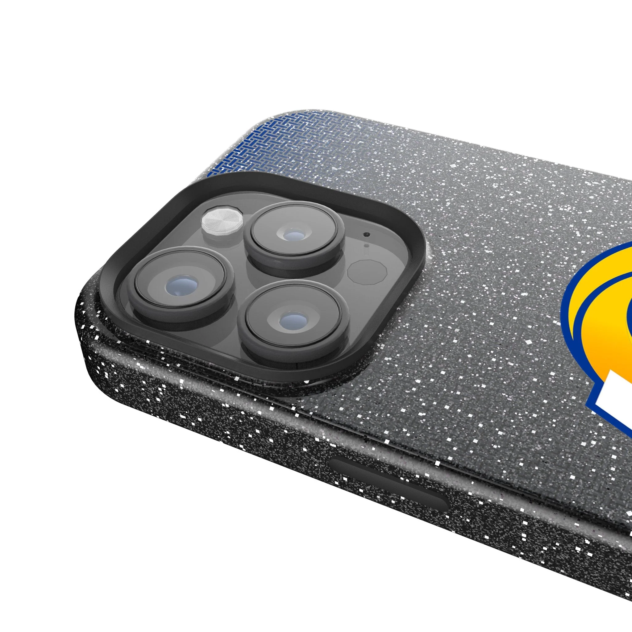Los Angeles Rams Linen Bling Phone Case for Apple iPhone - Image 4