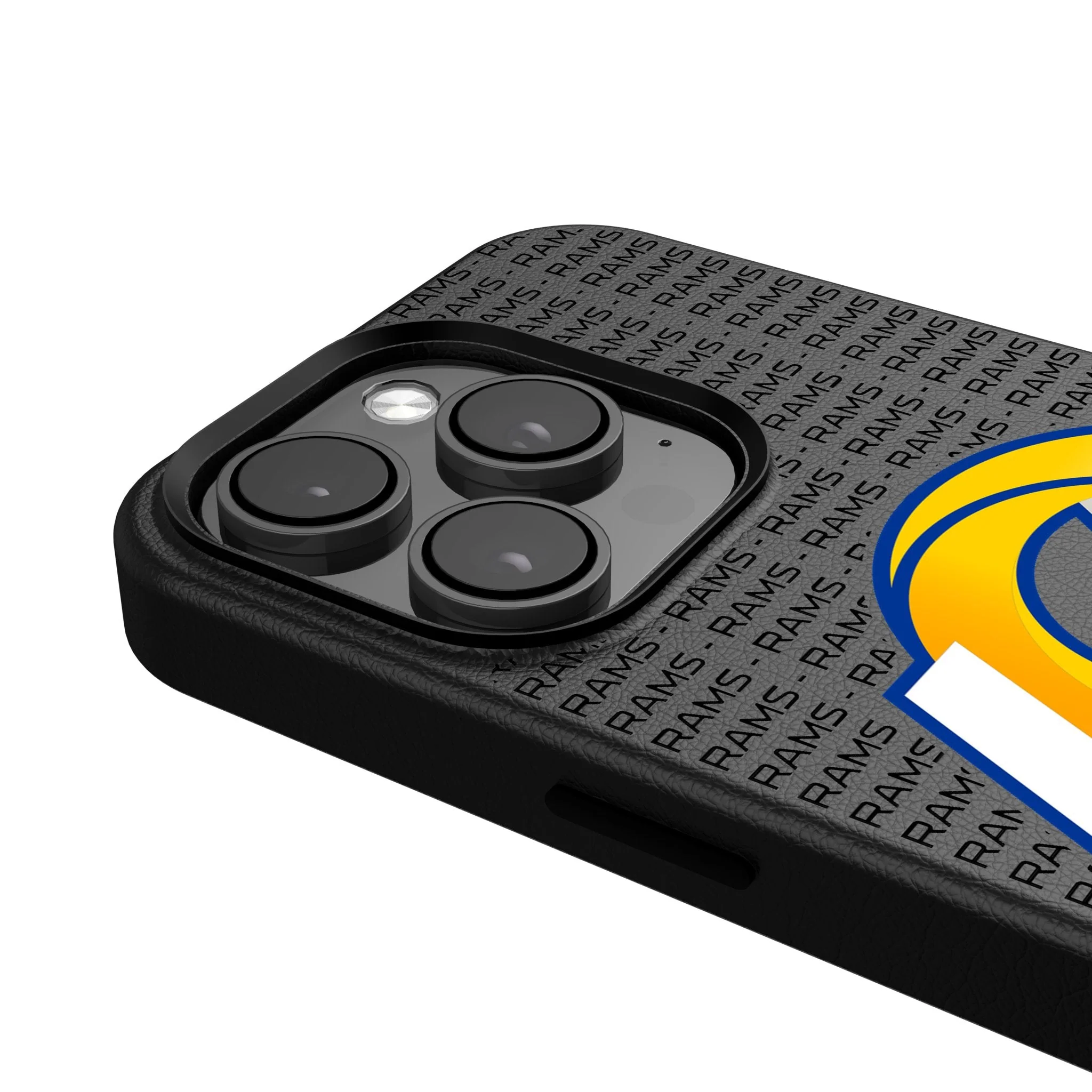 Los Angeles Rams Text Backdrop MagSafe Compatible Phone Case for Apple iPhone - Image 4