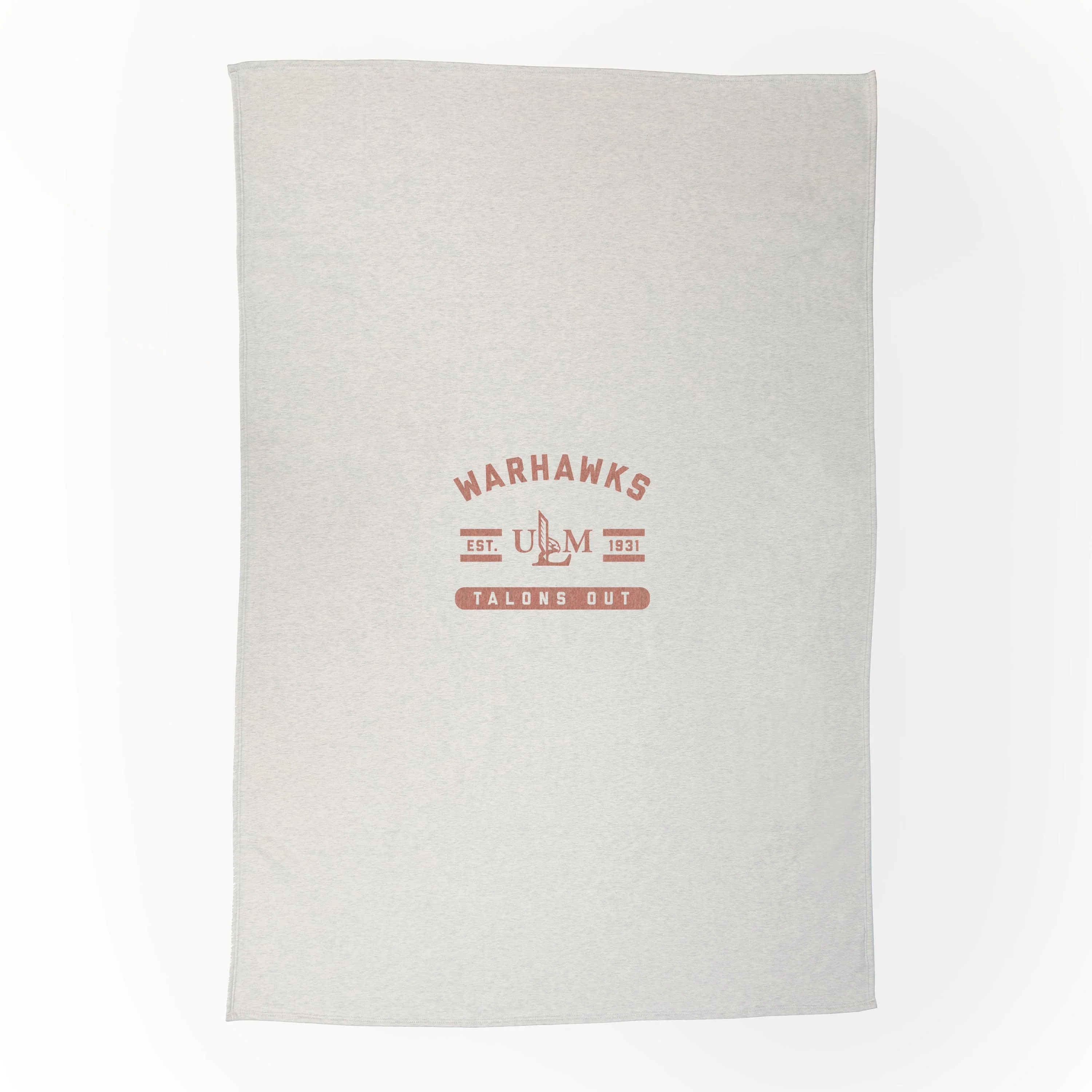 Louisiana Monroe Oatmeal Sweatshirt Blanket