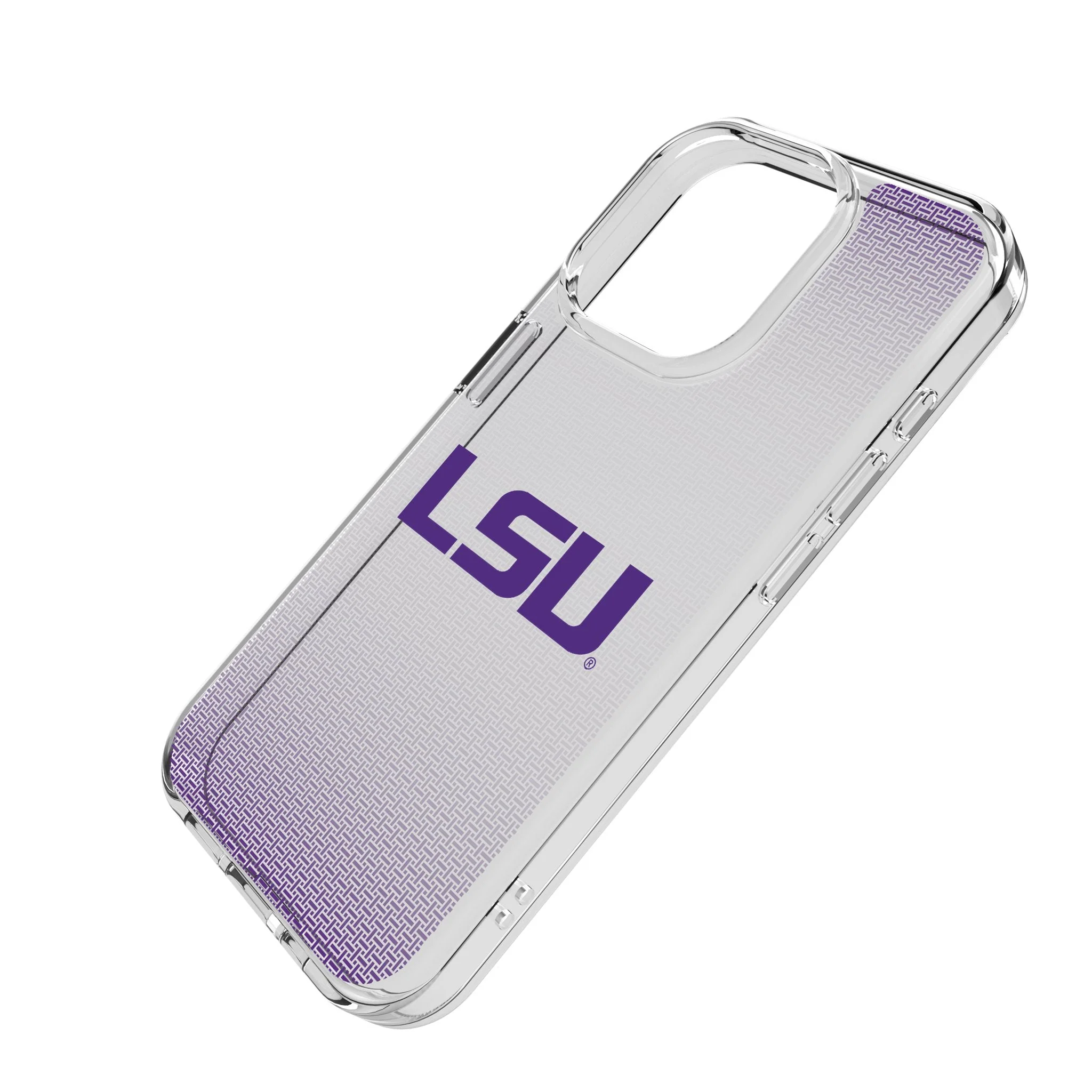 Louisiana State University Tigers Linen Clear Phone Case for Apple iPhone - Image 2