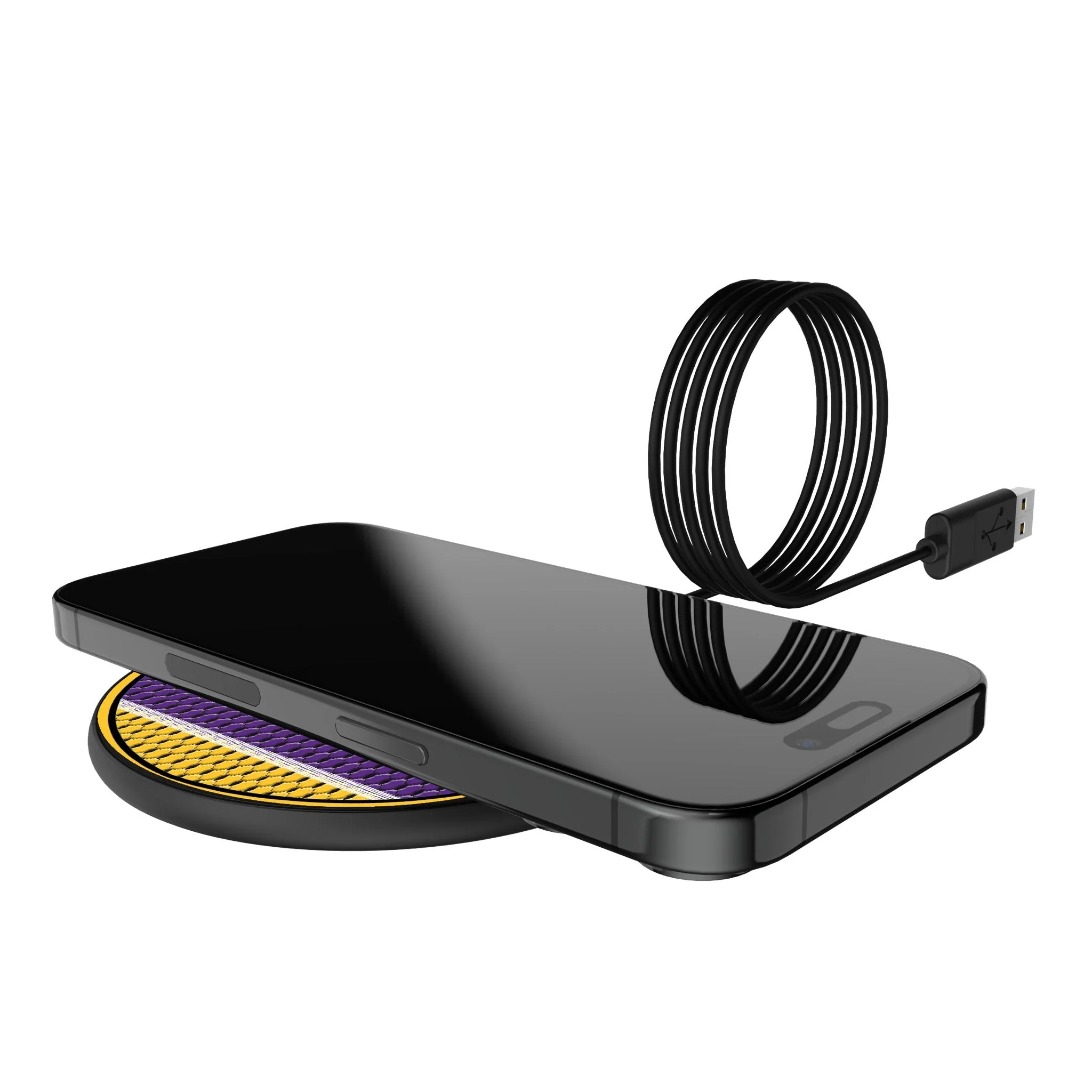 Louisiana State University Tigers Mesh 15-Watt Wireless Charger - Image 5