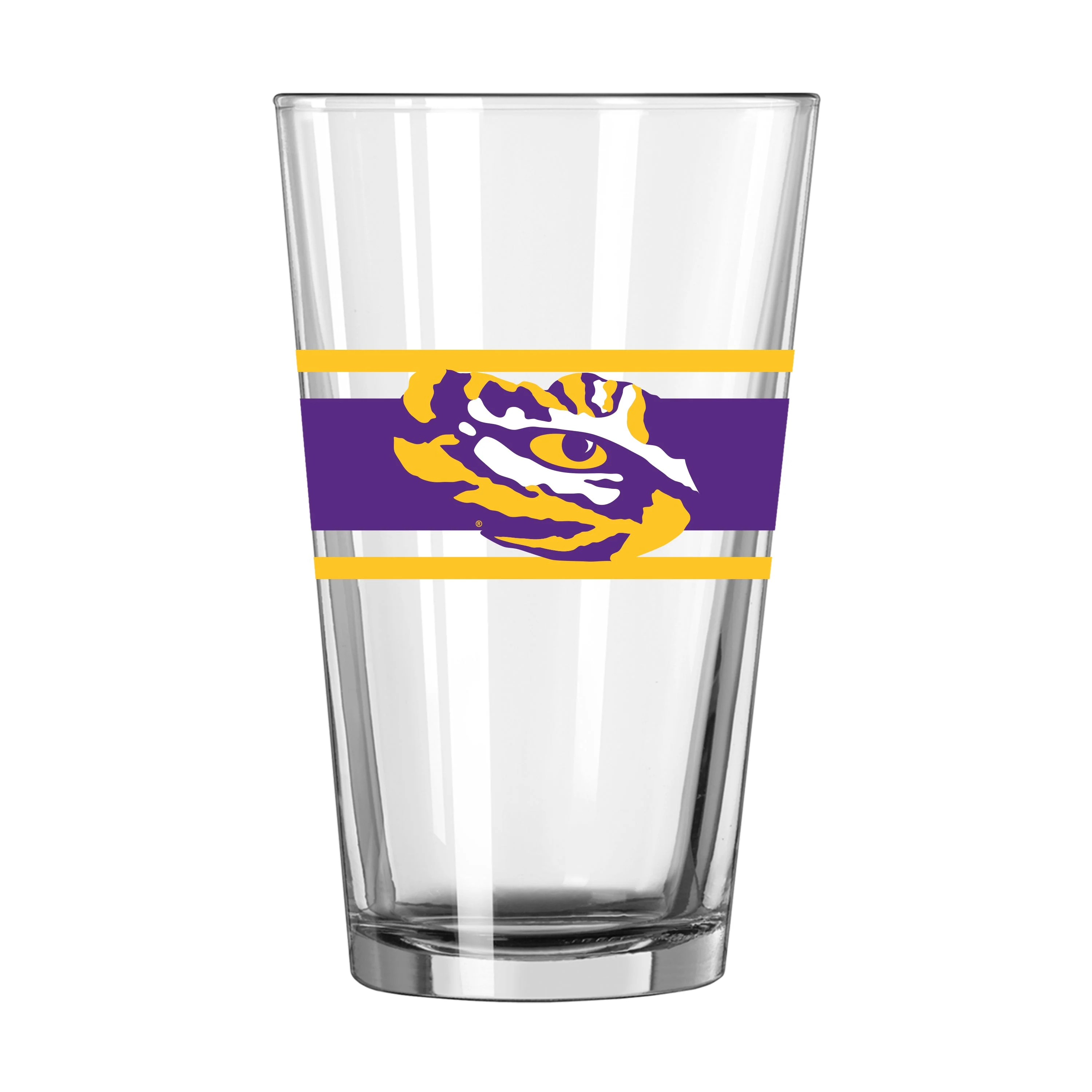 LSU 16oz Stripe Pint Glass