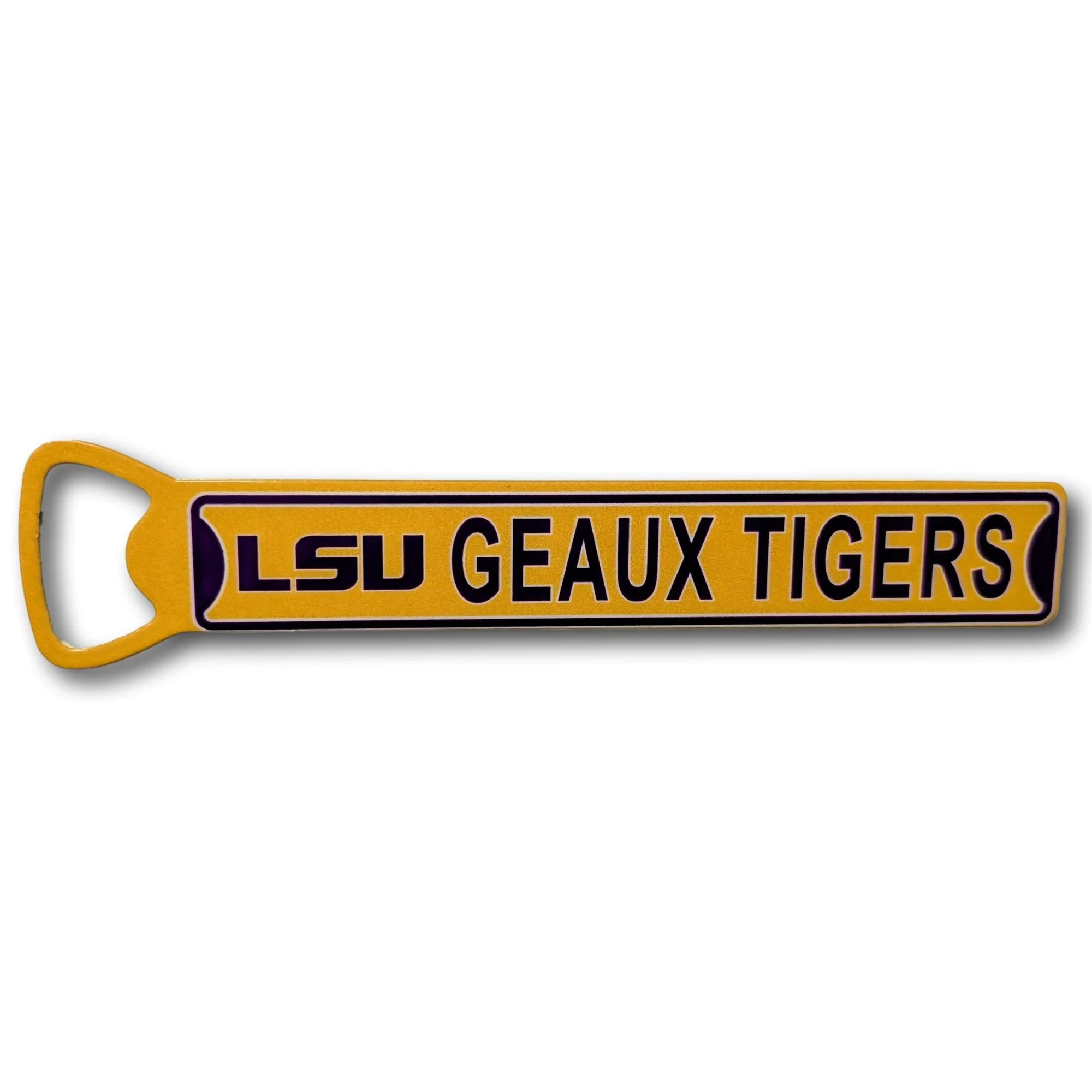 LSU Geaux Tigers - Steel Bottle Opener