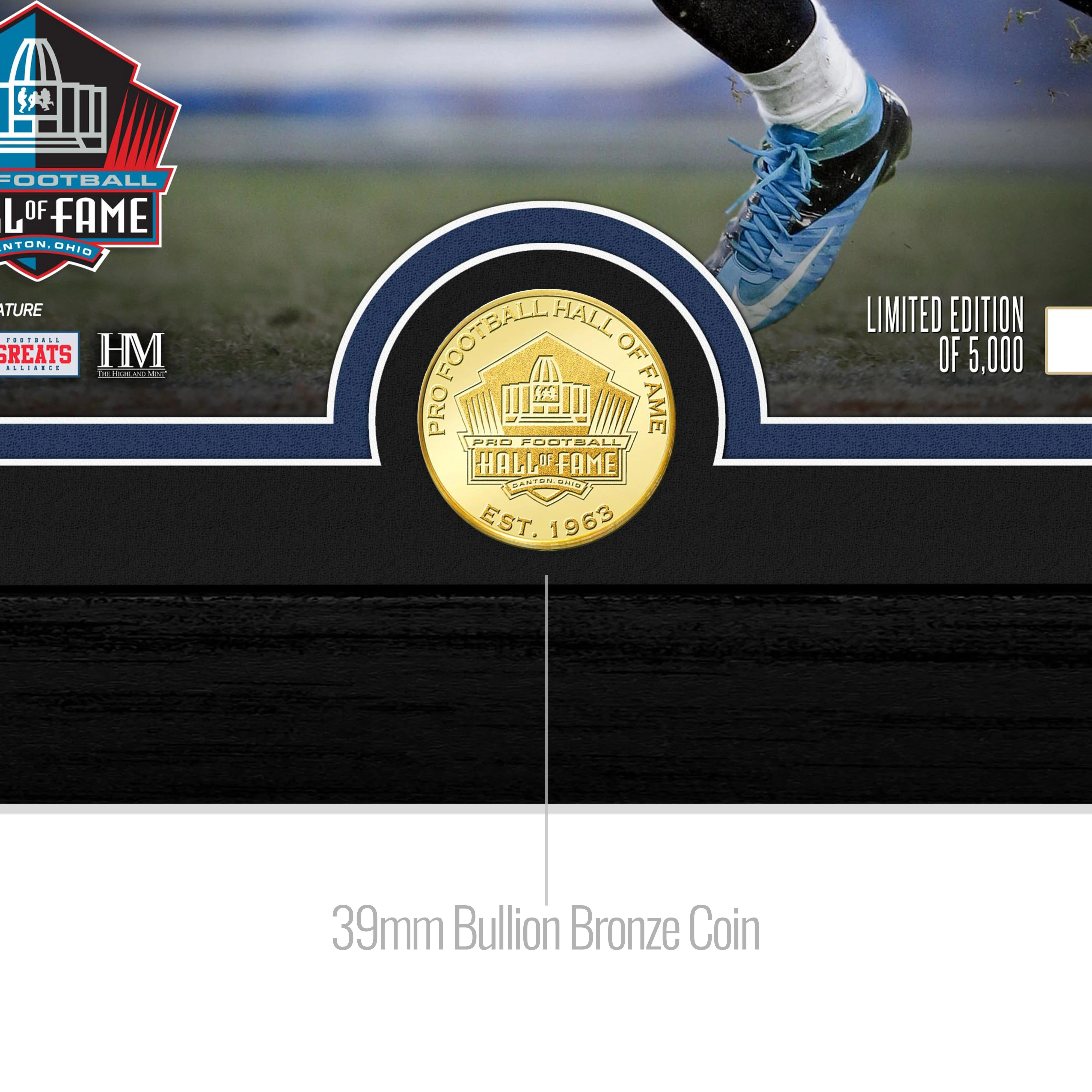 Luke Kuechly 2026 NFL Hall of Fame Induction Bronze Coin Photo Mint - Image 2