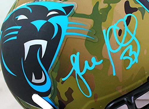Luke Kuechly Autographed Carolina Panthers Camo F/S Helmet- Beckett W Baby Blue - Image 5