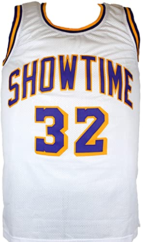 Magic Johnson Autographed White Los Angeles Jersey-Beckett W Hologram Silver - Image 4