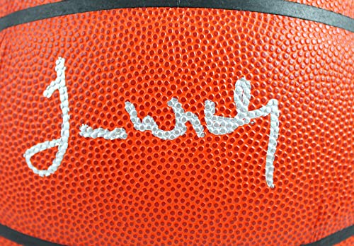 Magic Johnson/James Worthy Autographed Official NBA Wilson Basketball-Beckett W Hologram Silver - Image 3