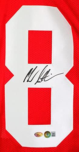Marcus Lattimore Autographed Red Pro Style Jersey-Beckett Hologram Black - Image 3