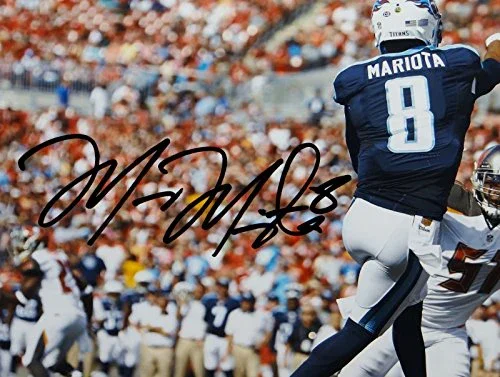 Marcus Mariota Autographed Titans 16x20 Horizontal Passing Photo- JSA W Auth - Image 2