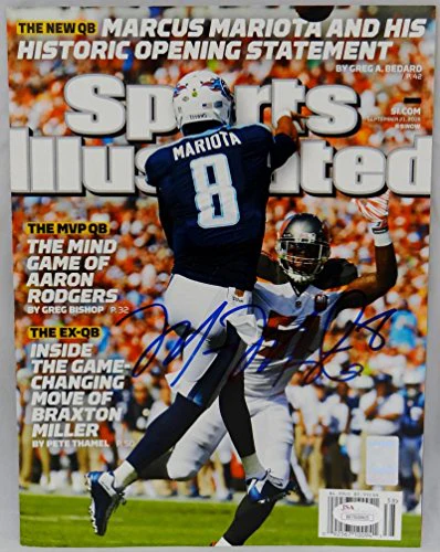 Marcus Mariota Signed Sports Illustrated 2015 NFL Magazine- JSA Witnessed Auth - Image 4