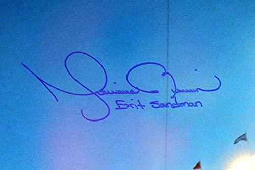 Mariano Rivera Autographed 16x20 NY Yankees Back View Photo With Exit Sandman- JSA Auth - Image 2