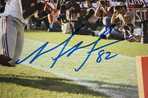 Mario Manningham Autographed 8x10 TD Catch Photo- JSA Authenticated - Image 2