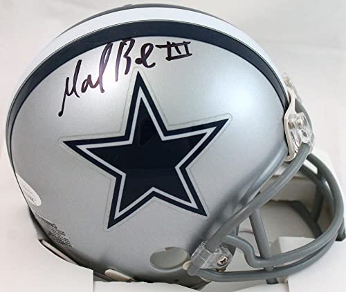 Marion Barber Autographed Dallas Cowboys Mini Helmet-JSA W Black
