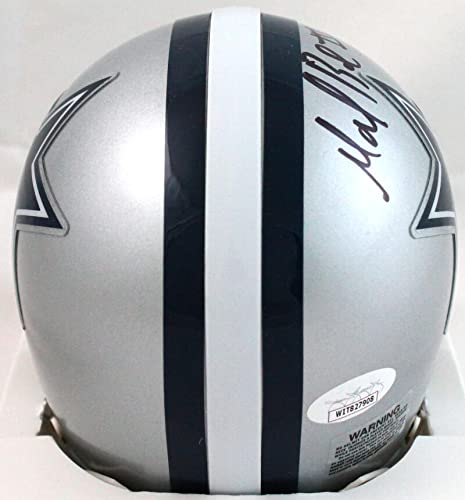 Marion Barber Autographed Dallas Cowboys Mini Helmet-JSA W Black - Image 2