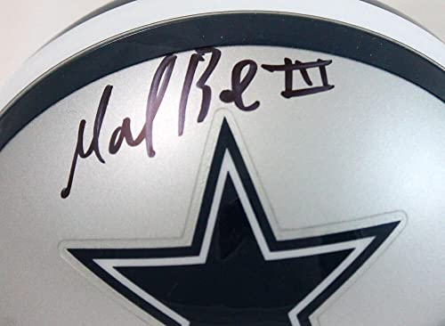 Marion Barber Autographed Dallas Cowboys Mini Helmet-JSA W Black - Image 3