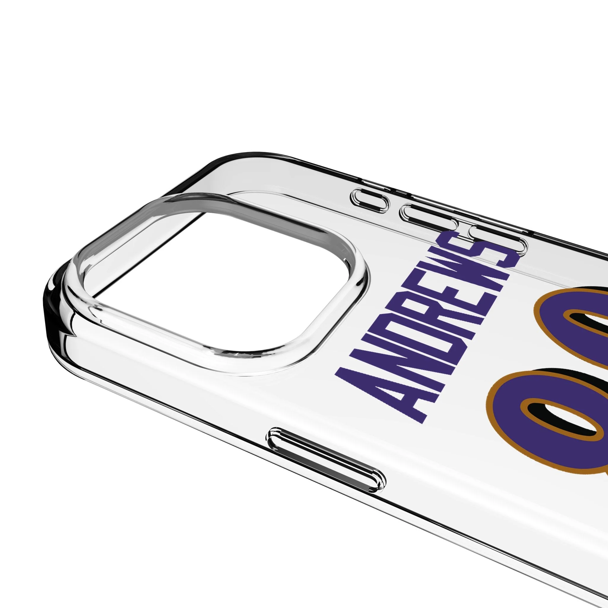 Mark Andrews Baltimore Ravens 89 Game Tactic Clear Phone Case for Apple iPhone - Image 3