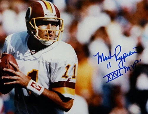 Mark Rypien SB MVP Signed 16x20 About To Pass Photo- JSA W Authenticated - Image 2