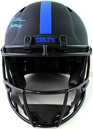 Marshall Faulk Signed Colts Authentic Eclipse F/S Helmet w/HOF- Beckett W Blue - Image 4