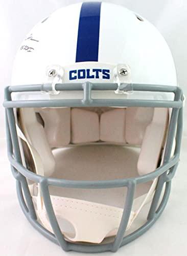Marshall Faulk Signed Colts Authentic Speed 2020 FS Helmet w/HOF- Beckett WBlk - Image 4