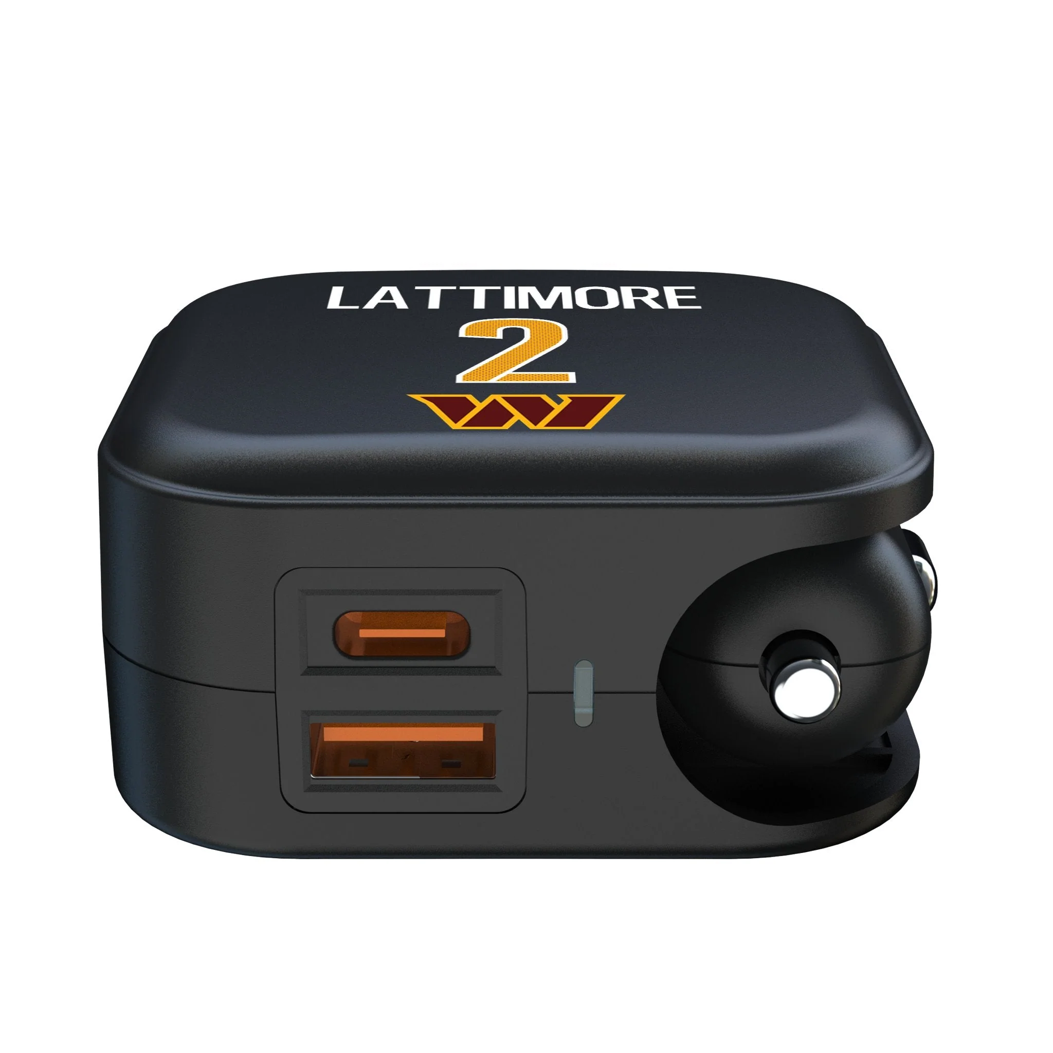 Marshon Lattimore Washington Commanders 2 Game Tactic 2 in 1 USB A/C Charger - Image 2