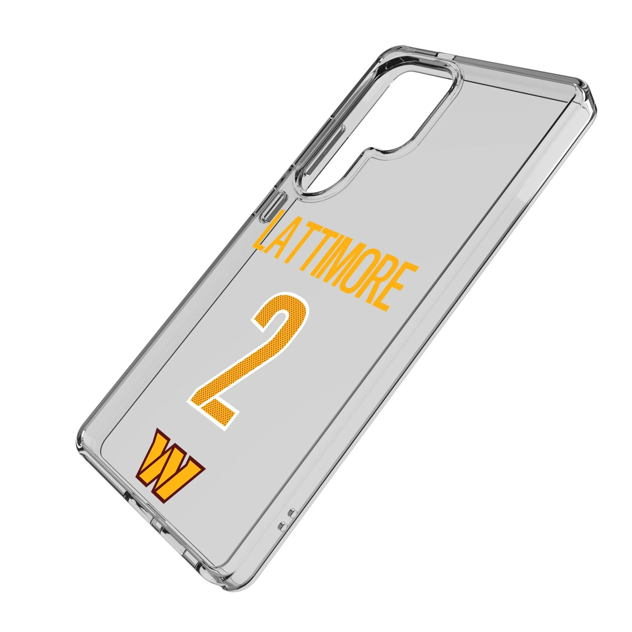 Marshon Lattimore Washington Commanders 2 Game Tactic Clear Phone Case for Samsung Galaxy - Image 2