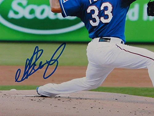 Martin Perez Autographed 8x10 Texas Rangers Pitching Photo- JSA W Authenticated - Image 2