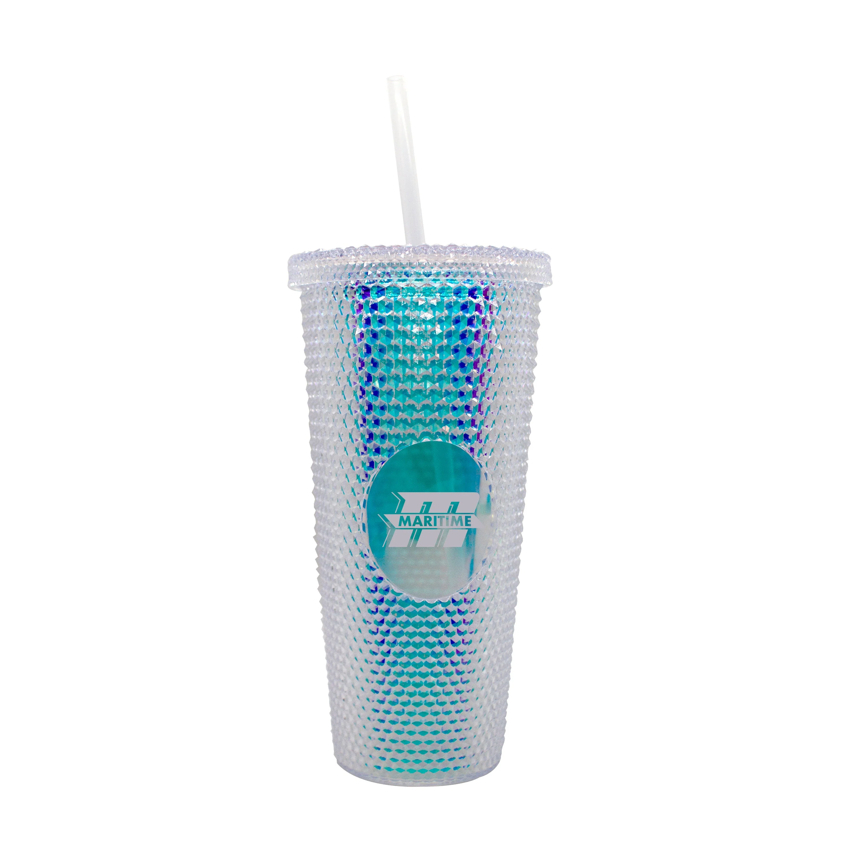 Mass Maritime Academy 24oz Iridescent Studded Tumbler
