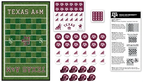 MasterPieces Collegiate Texas A&M Checkers Game, Multi, Model:41543