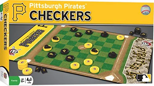 MasterPieces MLB Pittsburgh Pirates Checkers Board Game - Image 2
