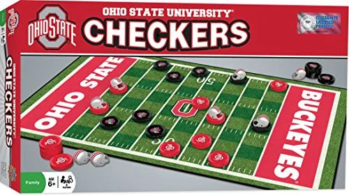 MasterPieces NCAA Ohio State Buckeyes Checkers Board Game , 13" x 21" - Image 3