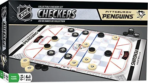 MasterPieces NHL Pittsburgh Penguins Checkers Board Game , 13" x 21" - Image 3