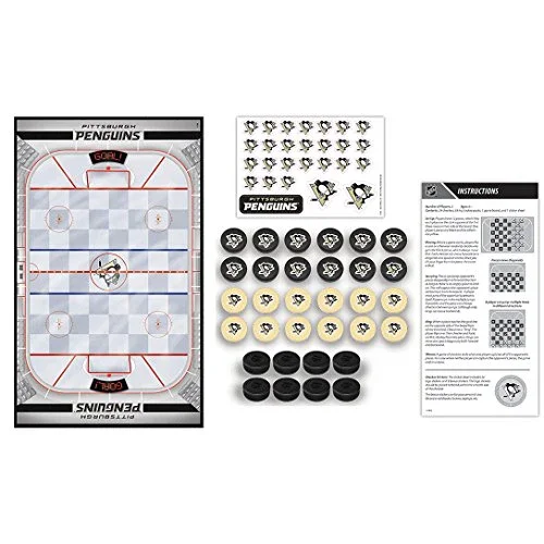 MasterPieces NHL Pittsburgh Penguins Checkers Board Game , 13" x 21" - Image 4