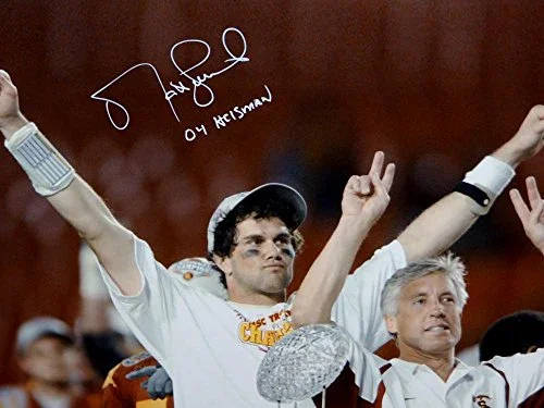 Matt Leinart Signed USC Trojans 16x20 Arms In Air Photo W/ Heisman- JSA W Auth - Image 2