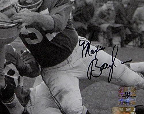 Maxie Baughan Autographed Eagles 8x10 BW Photo- Jersey Source Auth - Image 2