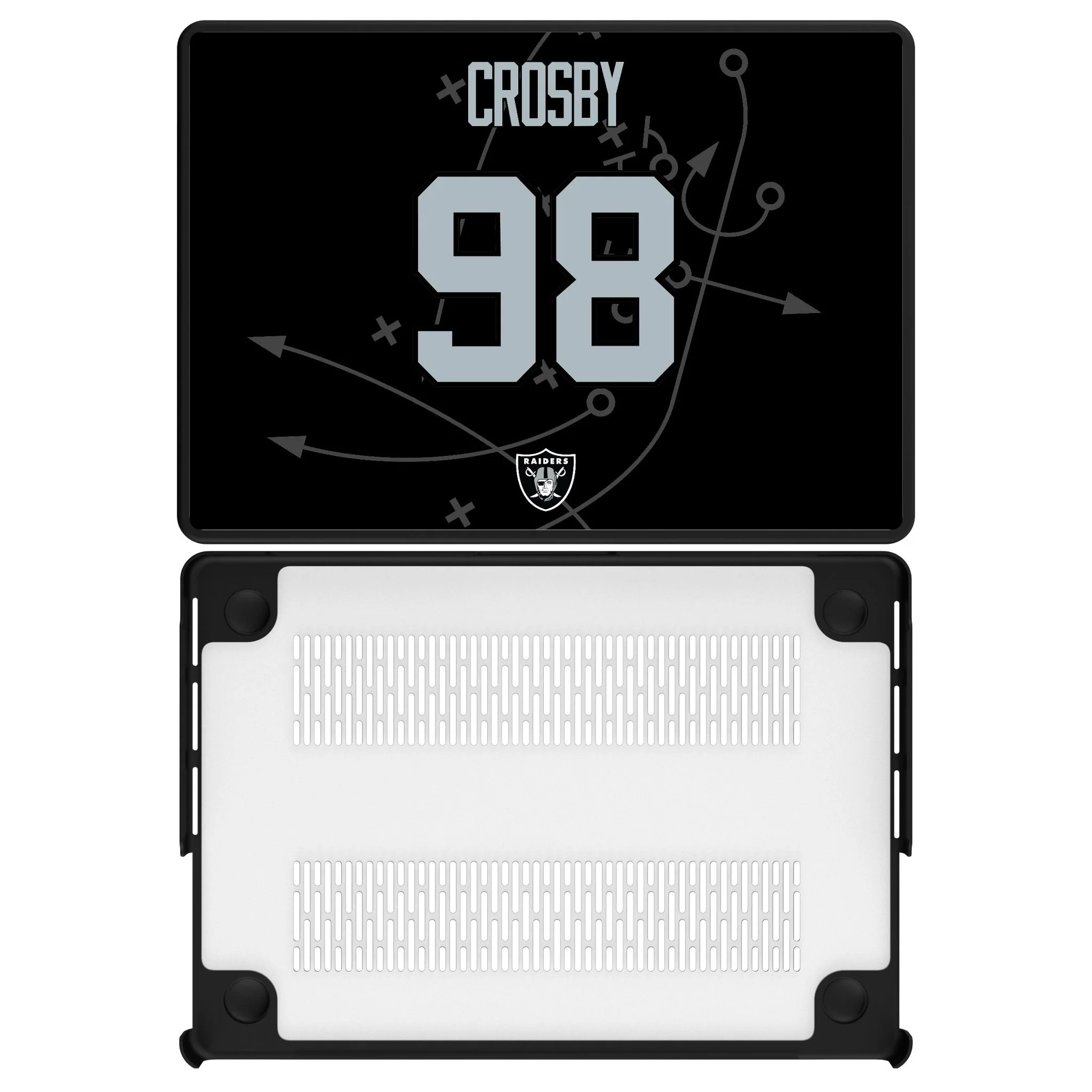 Maxx Crosby Las Vegas Raiders 98 Game Tactic Laptop Case for Apple MacBook