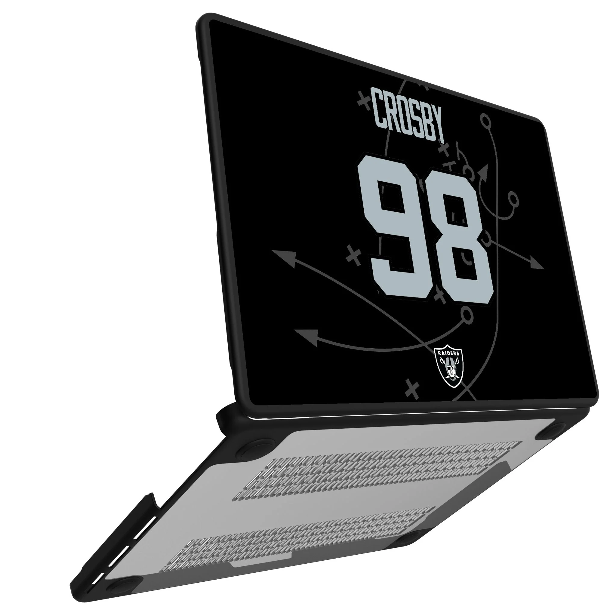 Maxx Crosby Las Vegas Raiders 98 Game Tactic Laptop Case for Apple MacBook - Image 2