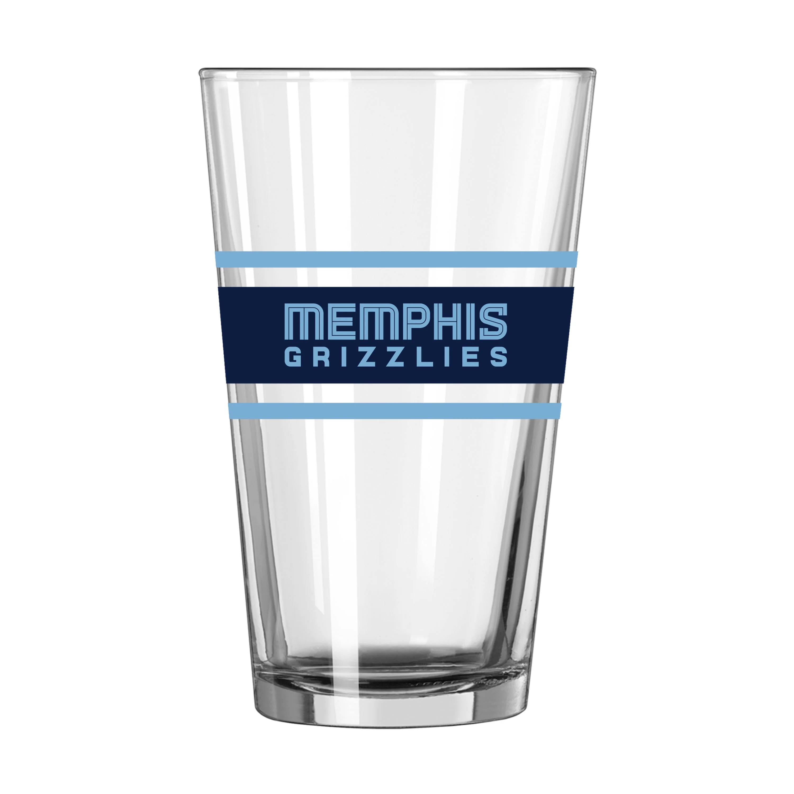 Memphis Grizzlies 16oz Stripe Pint Glass - Image 2