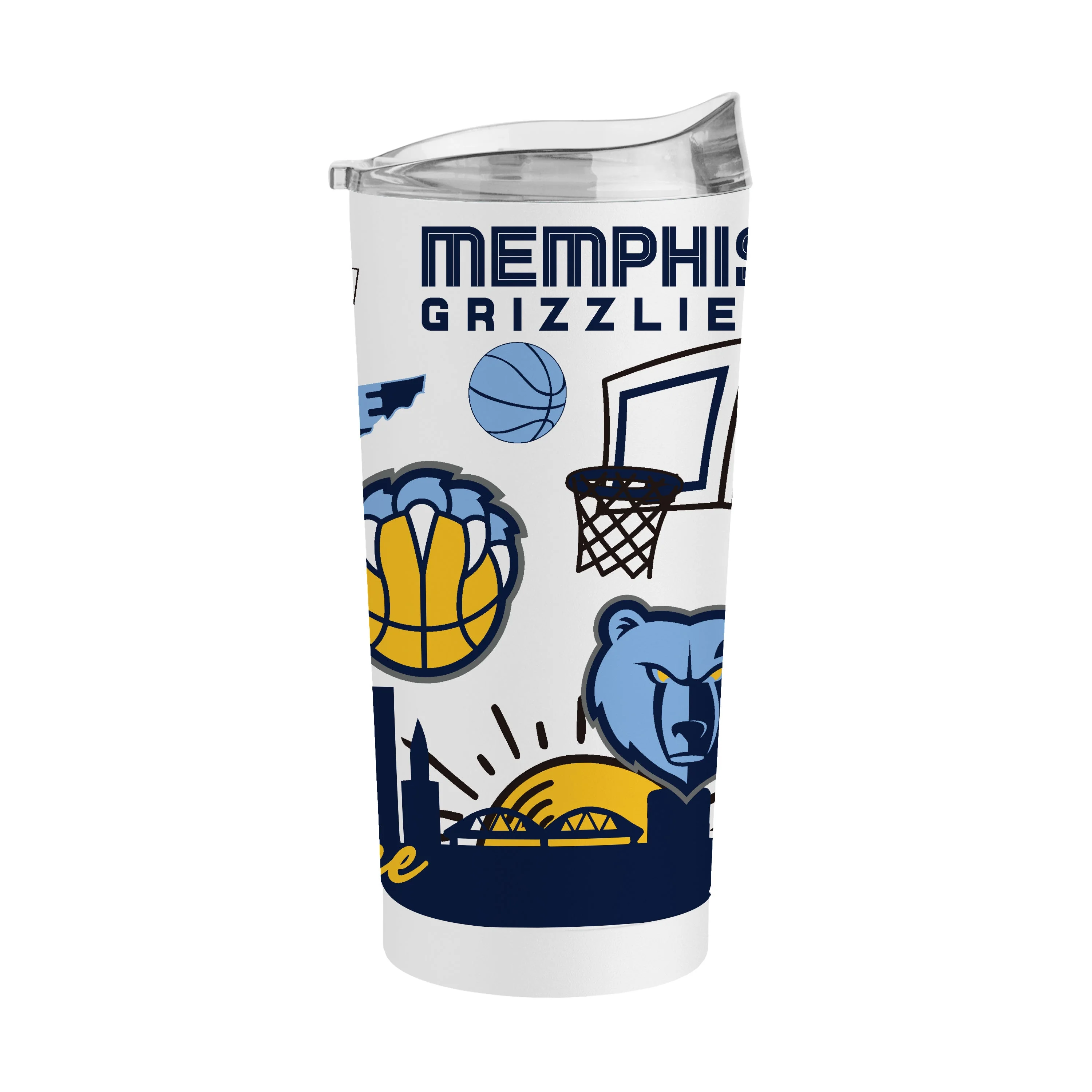 Memphis Grizzlies 20oz Native Powder Coat Tumbler - Image 2