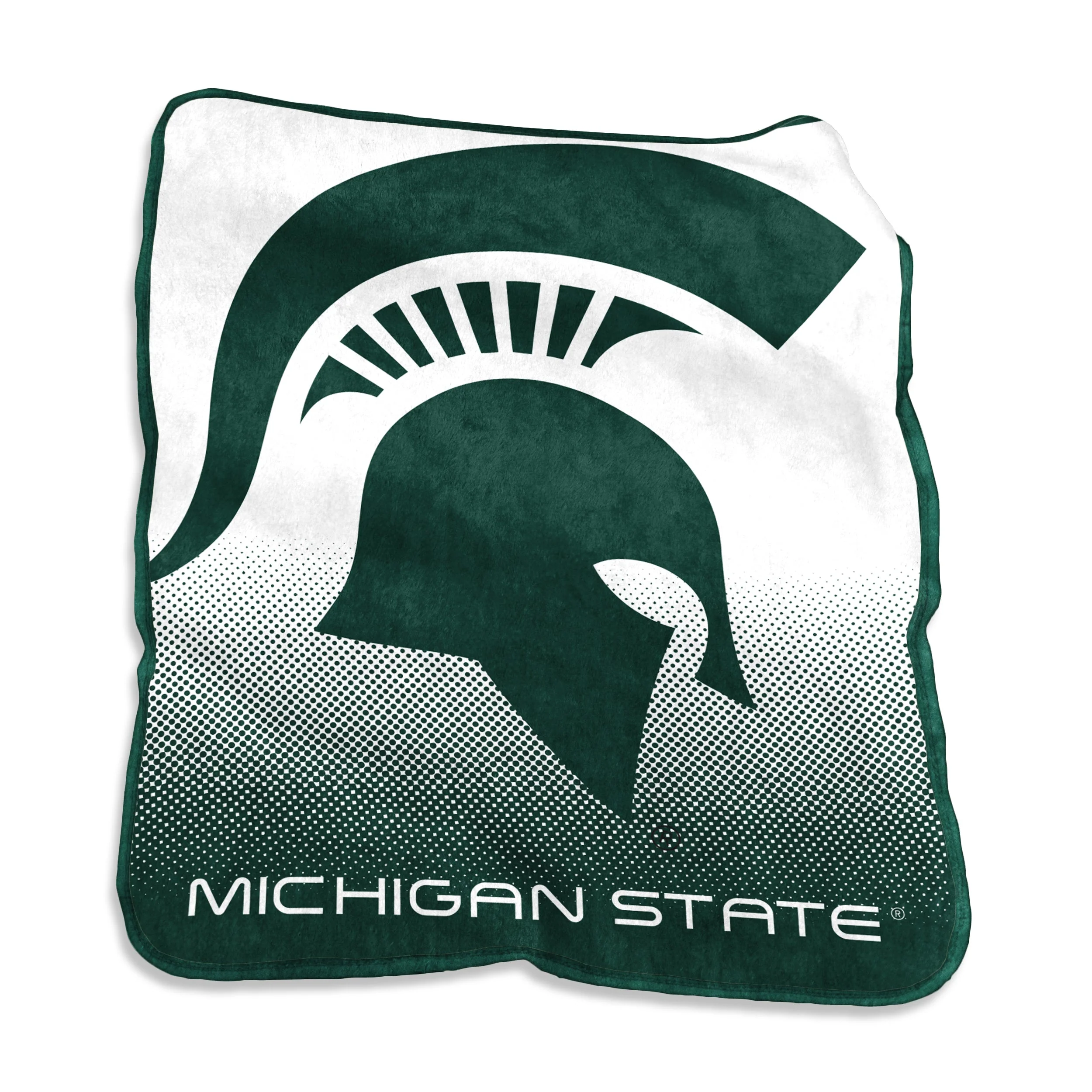 Michigan State Raschel Throw