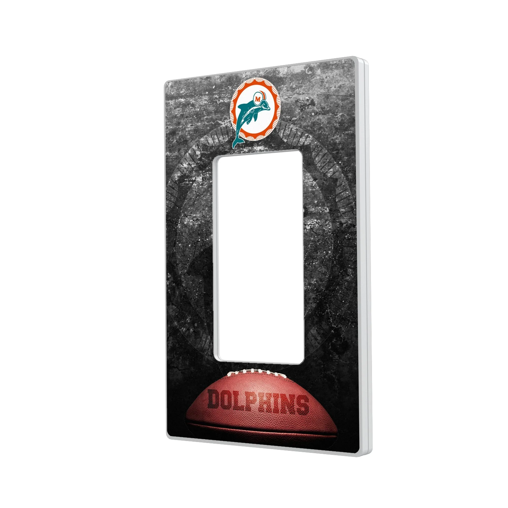 Miami Dolphins 1966-1973 Historic Collection Legendary Hidden-Screw Light Switch Plate - Image 2