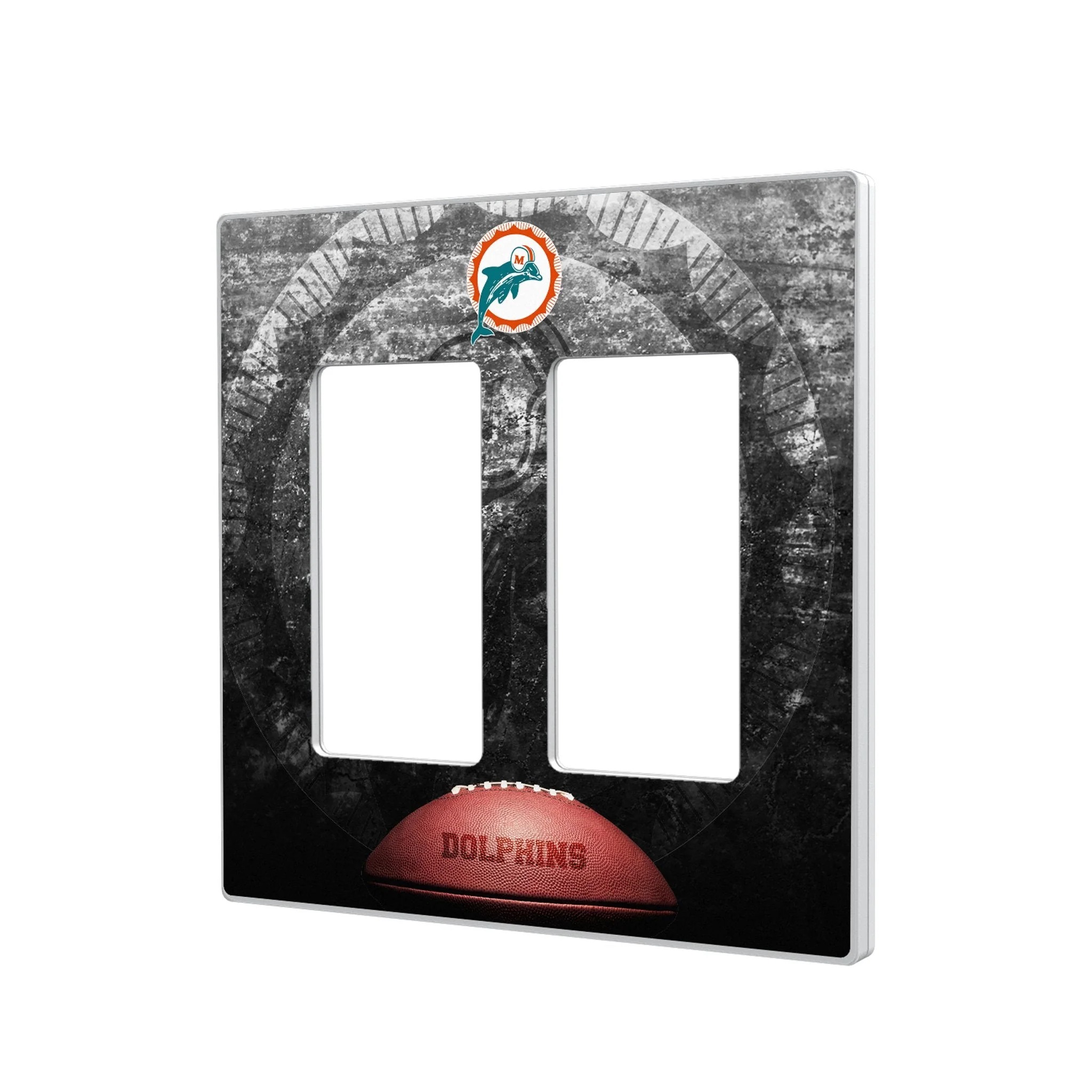 Miami Dolphins 1966-1973 Historic Collection Legendary Hidden-Screw Light Switch Plate - Image 4