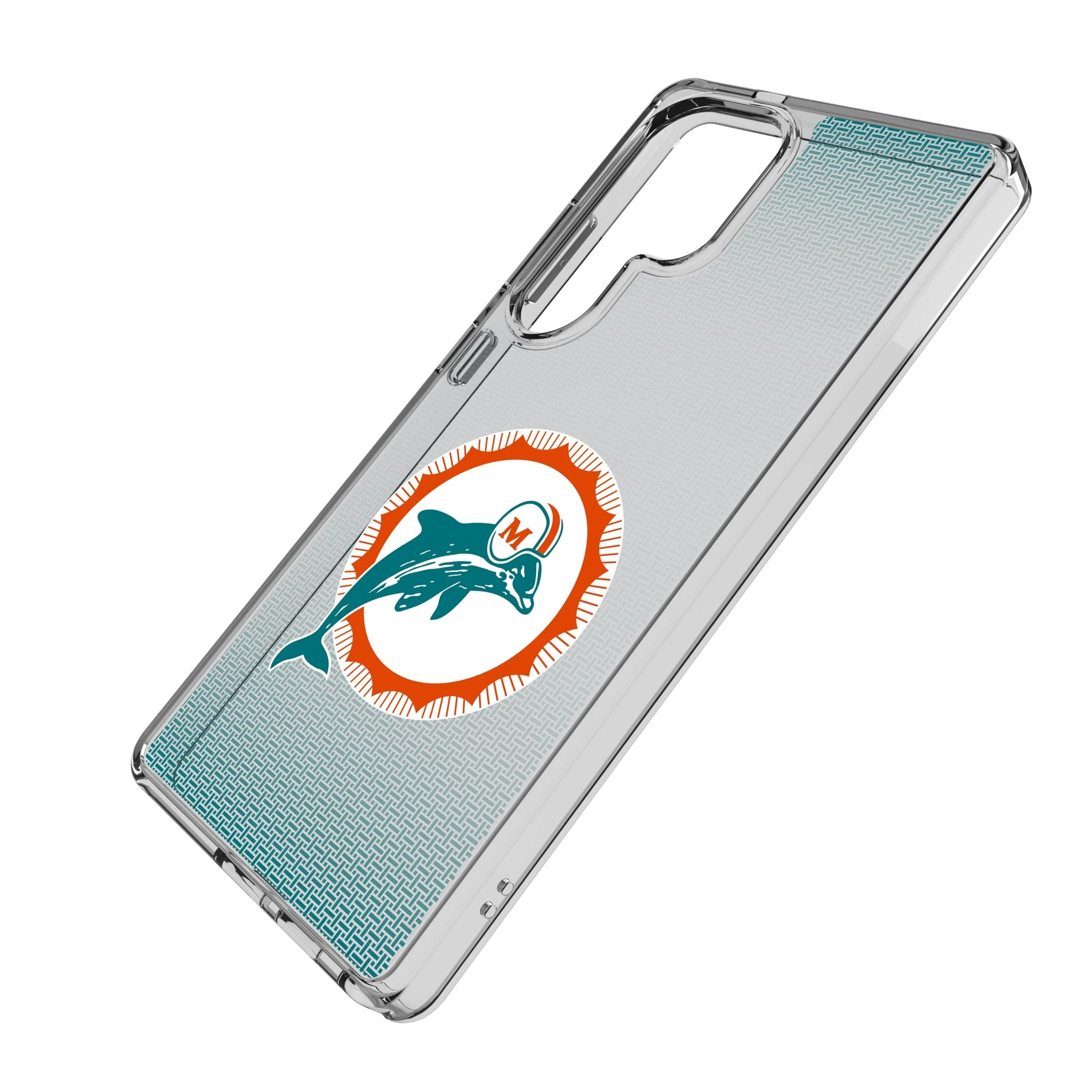 Miami Dolphins 1966-1973 Historic Collection Linen Clear Phone Case for Samsung Galaxy - Image 2