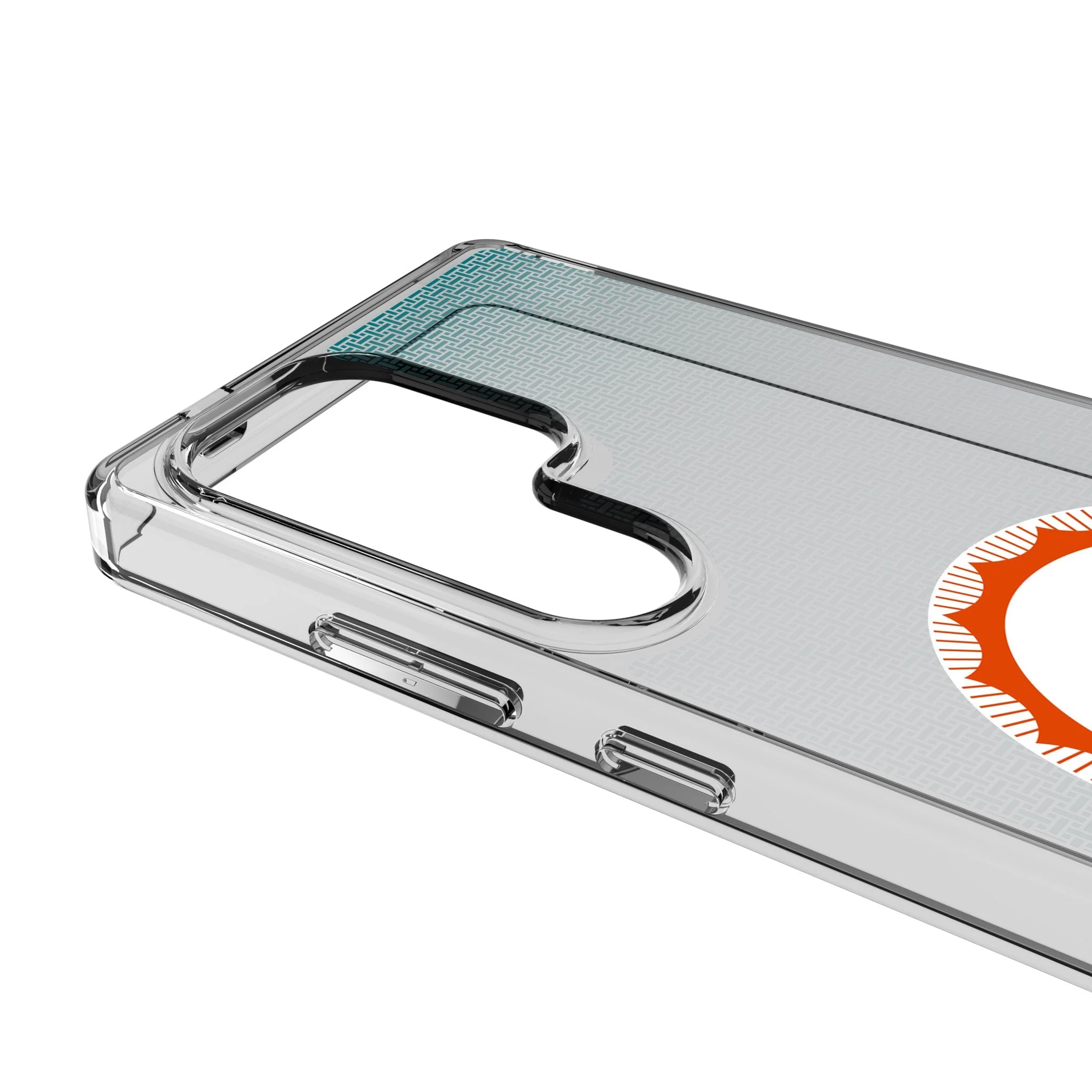 Miami Dolphins 1966-1973 Historic Collection Linen Clear Phone Case for Samsung Galaxy - Image 3